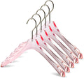 Acrylic Pink Clothes Hangers for Shirts/T-Shirts