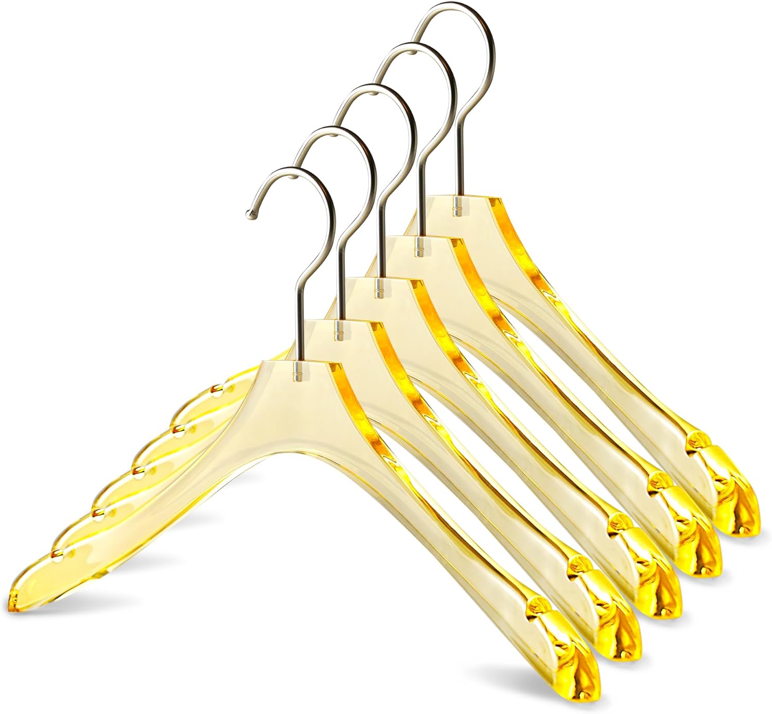 Acrylic Pink Clothes Hangers for Shirts/T-Shirts