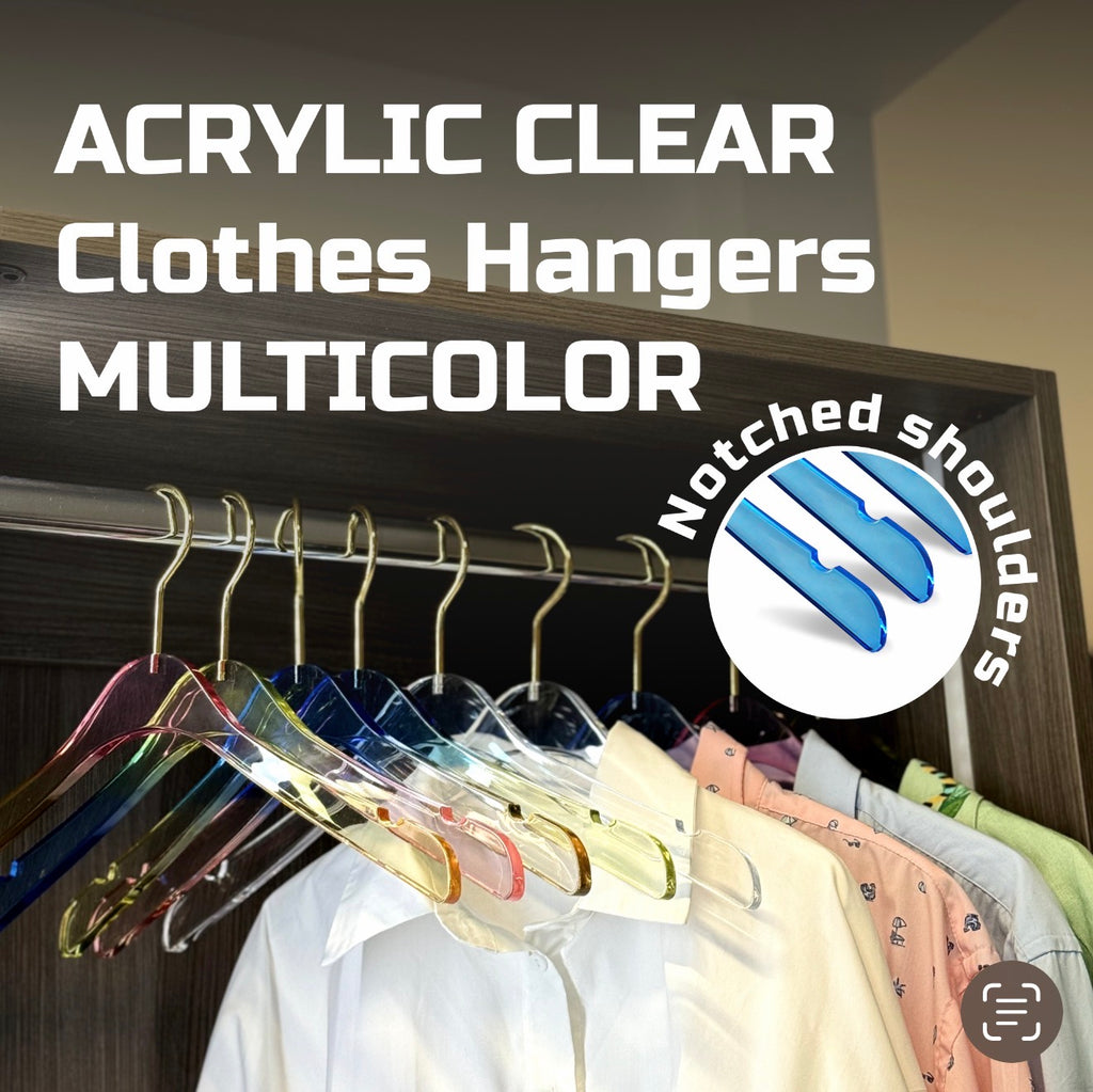 Premium Quality Acrylic Hangers |10 Pack