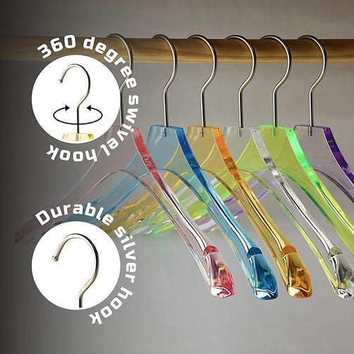 Acrylic Pink Clothes Hangers for Shirts/T-Shirts